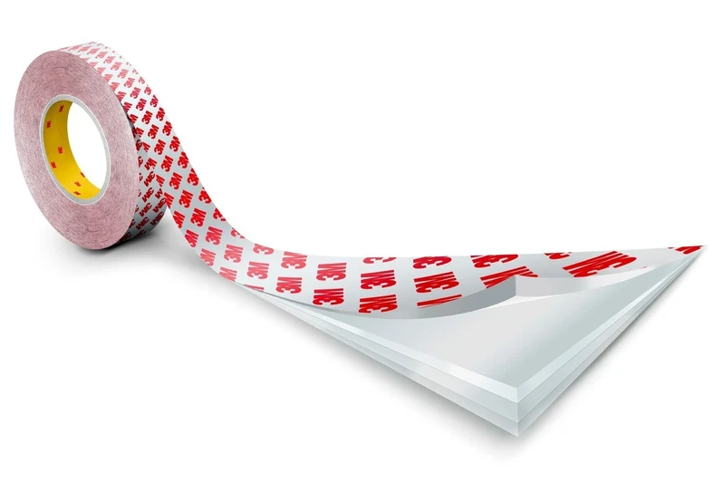 3M 9088-200 High Performance Double Coated Tape, 50 mm x 50 m, White, Pack of 5