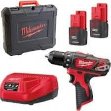 Milwaukee M12BDD-152C Promotion, 18 V Cordless Drill, 2X 12 V/1.5 Ah Li-ion, Pack of 1, 4933451460