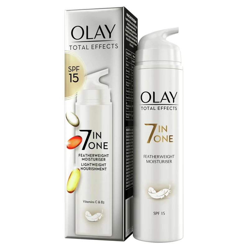 Olay Total Effects Featherweight 7-in-1 Day Face Cream With SPF15 and Niacinamide, 50ml
