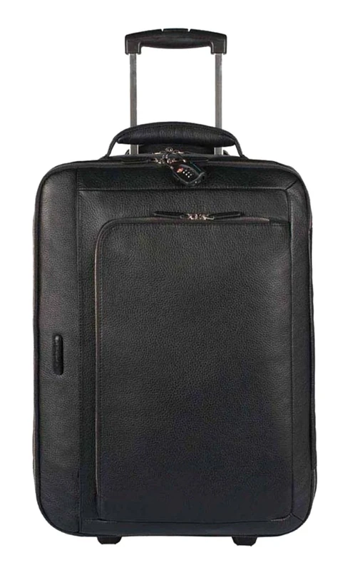 Piquadro Modus Laptop Trolley Suitcase 52 cm, Black, 52 cm, Laptop Trolley case