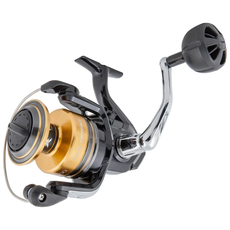 Shimano Socorro 10000 SW Heavy Duty Saltwater Spinning Seafishing Reel, SOC10000SW, Black and Gold