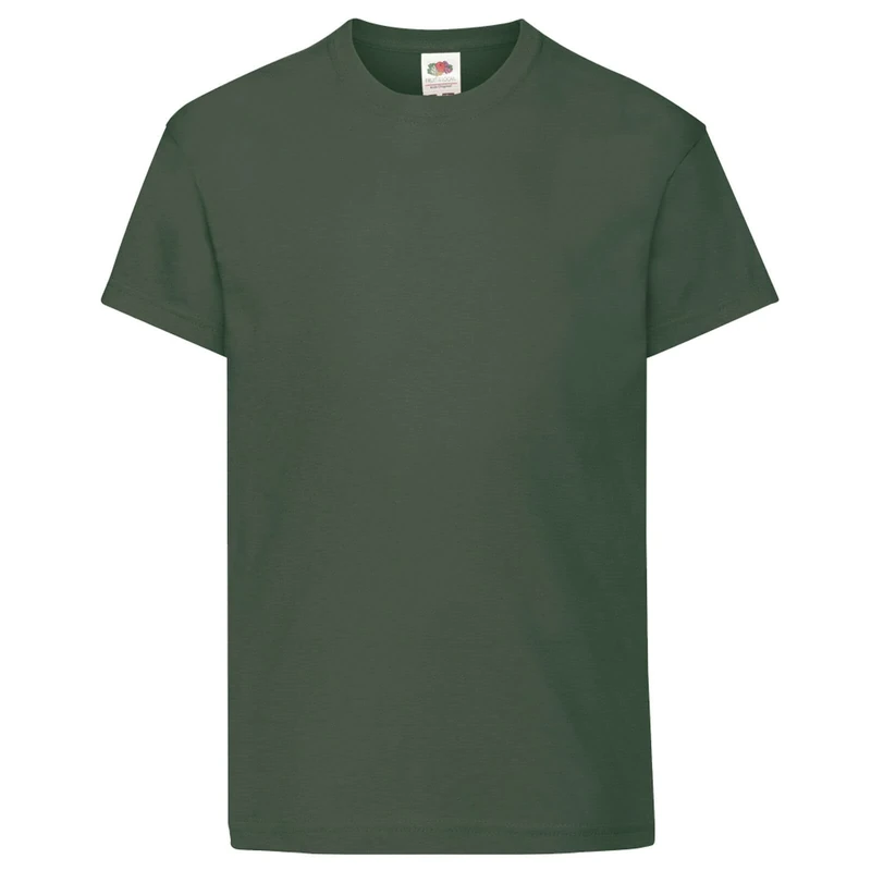 Fruit of the Loom Childrens/Kids Original Short Sleeve T-Shirt (3-4 Years) (Bottle Green)