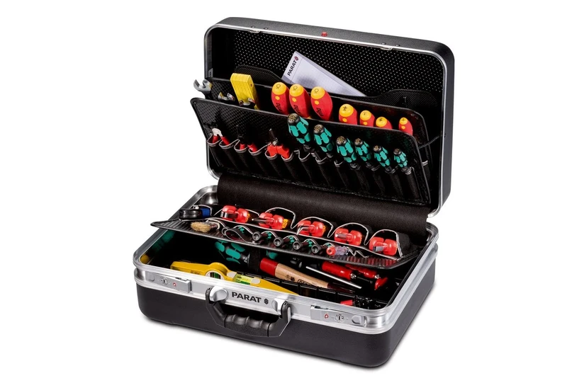 Parat 481070171 "Classic Plus" Tool Box with TSA Lock, Black/Silver