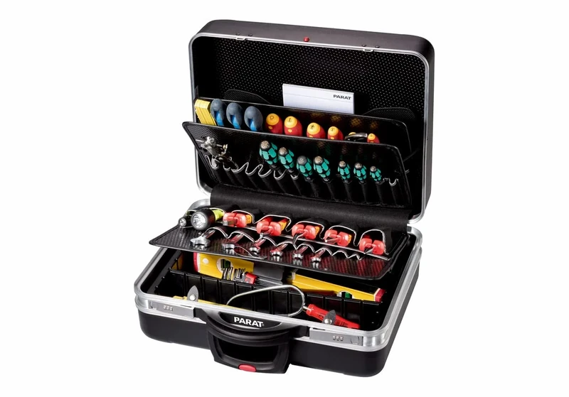 Parat 489550171 "Classic" Tool Box with Combination Locks, Black, King Size