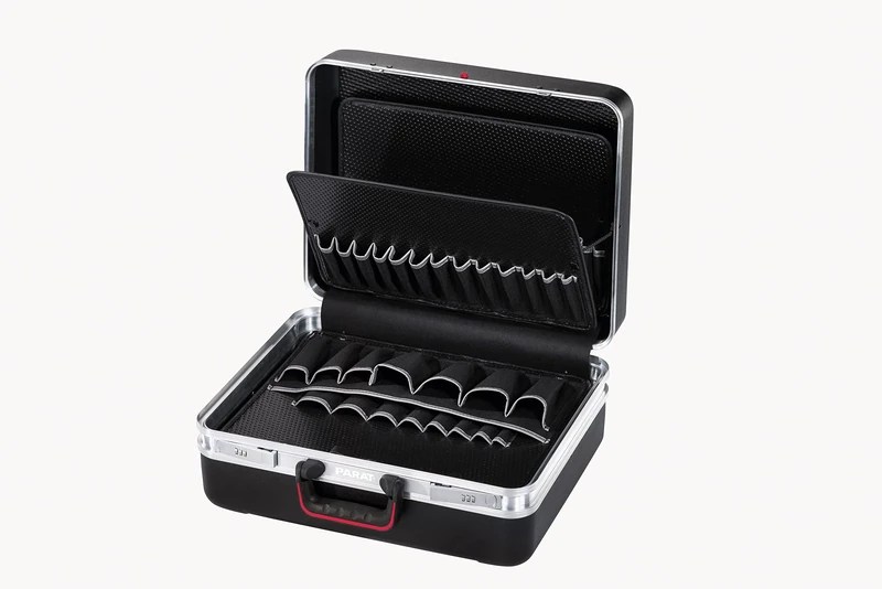 Parat 489050171 "Classic Safe" Tool Box with Combination Locks, Black, King Size