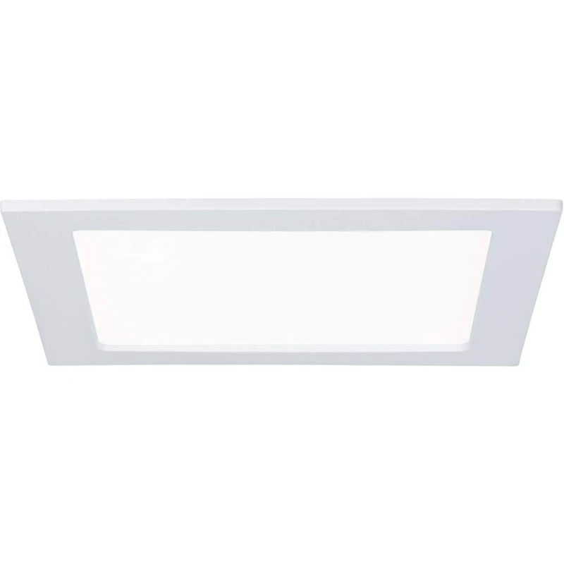 Paulmann 92066 Recessed Panel Square Ceiling Light 18 W Light 4000 K Neutral White LED Panel White IP44 Splashproof Includes Light Bulb Recessed Light Plastic 18 W