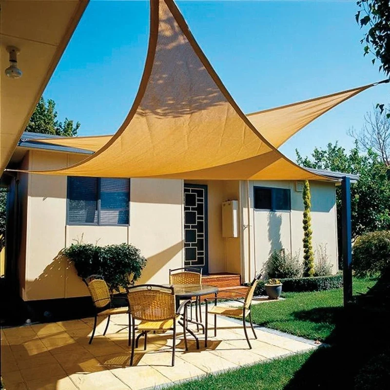 PAPILLON Sun Shade Sail Garden Triangular 3.6 x 3.6 x 3.6 m Beige