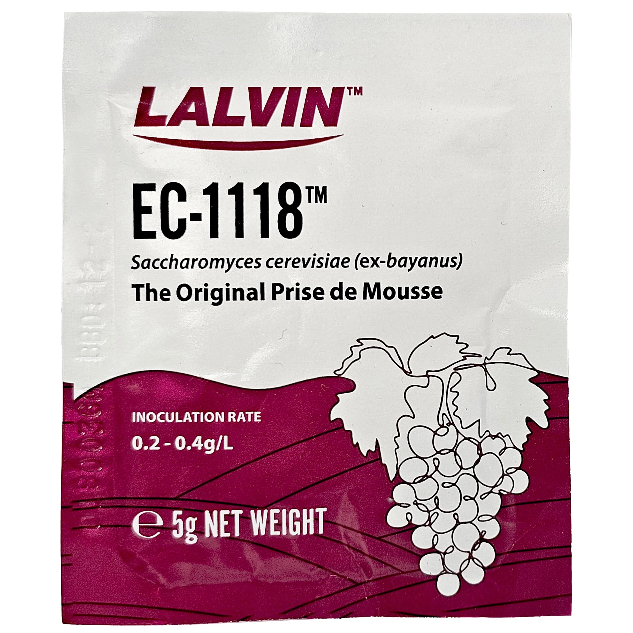 3 x Lalvin EC-1118 Champagne Yeast 5g Sachet 18% Homebrew Wine