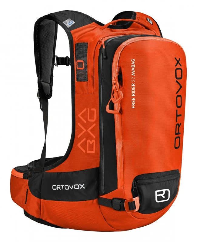 Ortovox Free Rider 22 Avabag Adult (Incl. Unit) Ski Touring Backpack, Black/Anthracite, 55 x 29 x 19 cm