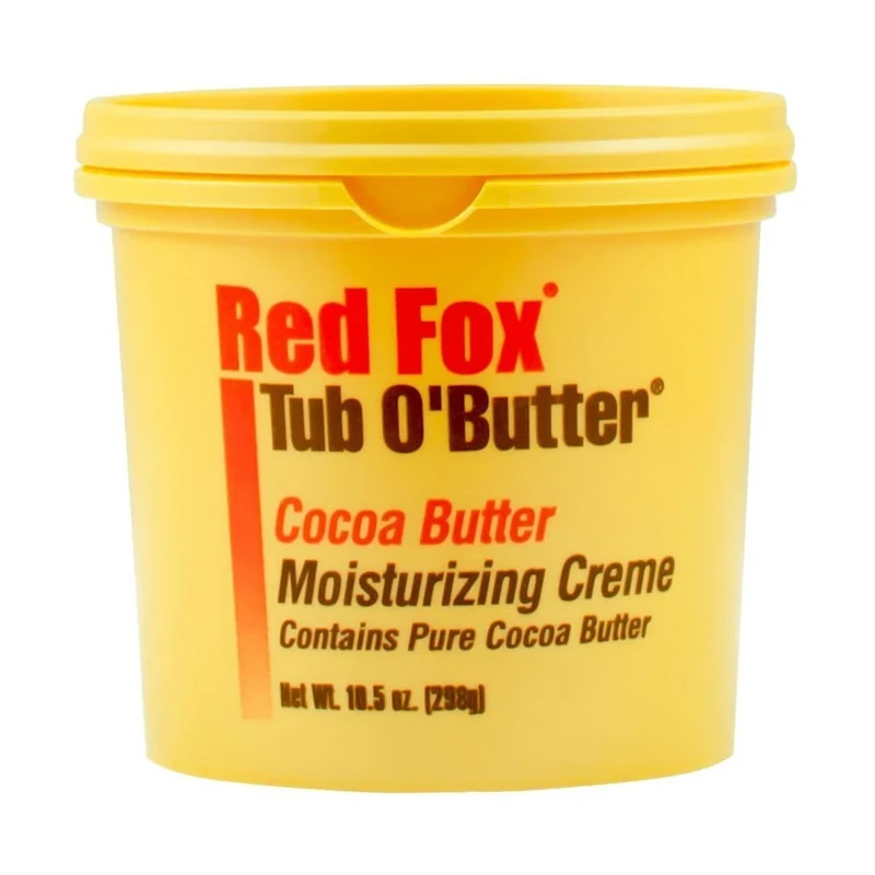 Red Fox Tub O' Butter Cocoa, Moisturizing Creme 10.5 oz Pack of 4
