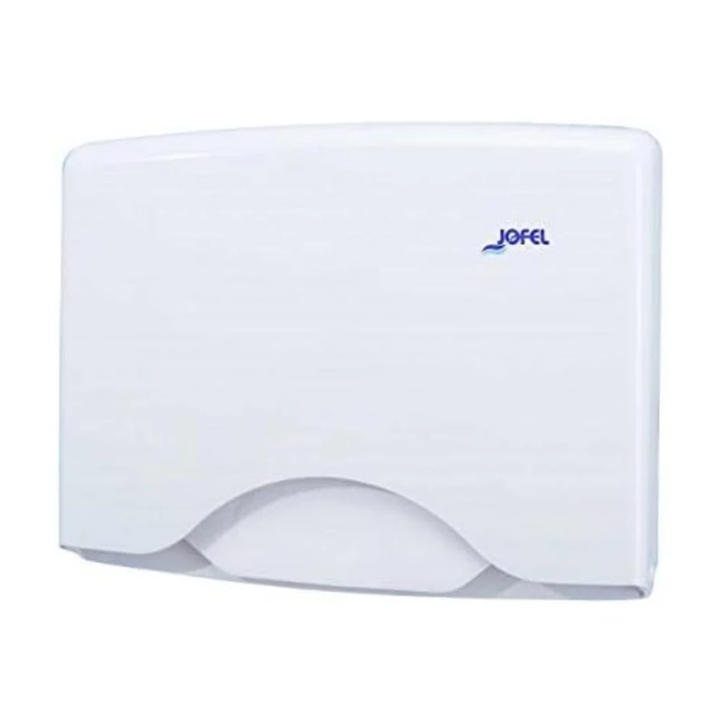 Jofel am21000 cubreasientos Toilet Paper Dispenser, ABS, FOR 125 Papers, White