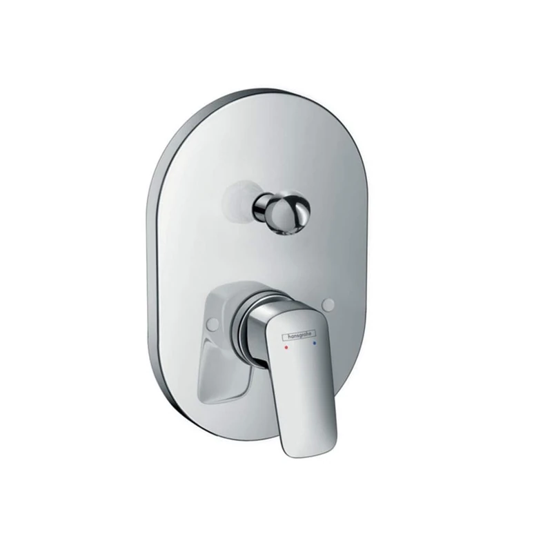 Hansgrohe Logis Single-Lever Bath Mixer Tap, Flush-Mounted, Chrome