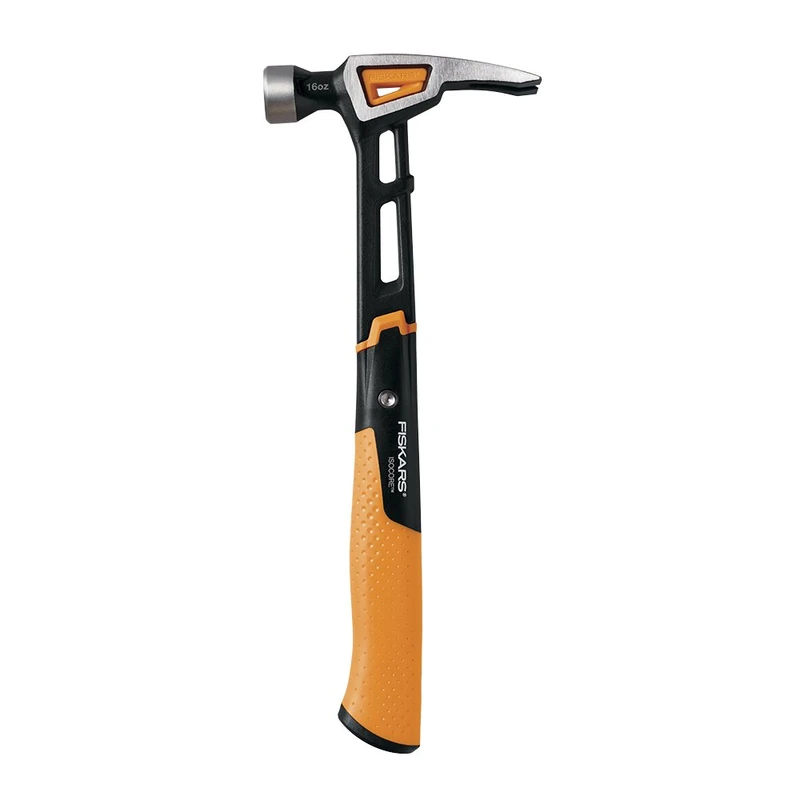 Fiskars 750200-1001 IsoCore 16 oz Rip Claw Finishing Hammer, 13.5 Inch, US import