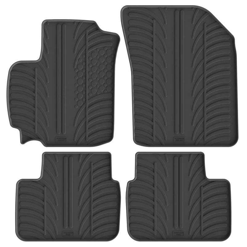 Gledring Rubber car mats set LHD compatible with Suzuki Swift 5-doors 2010-2017 (T profile 4-pieces)