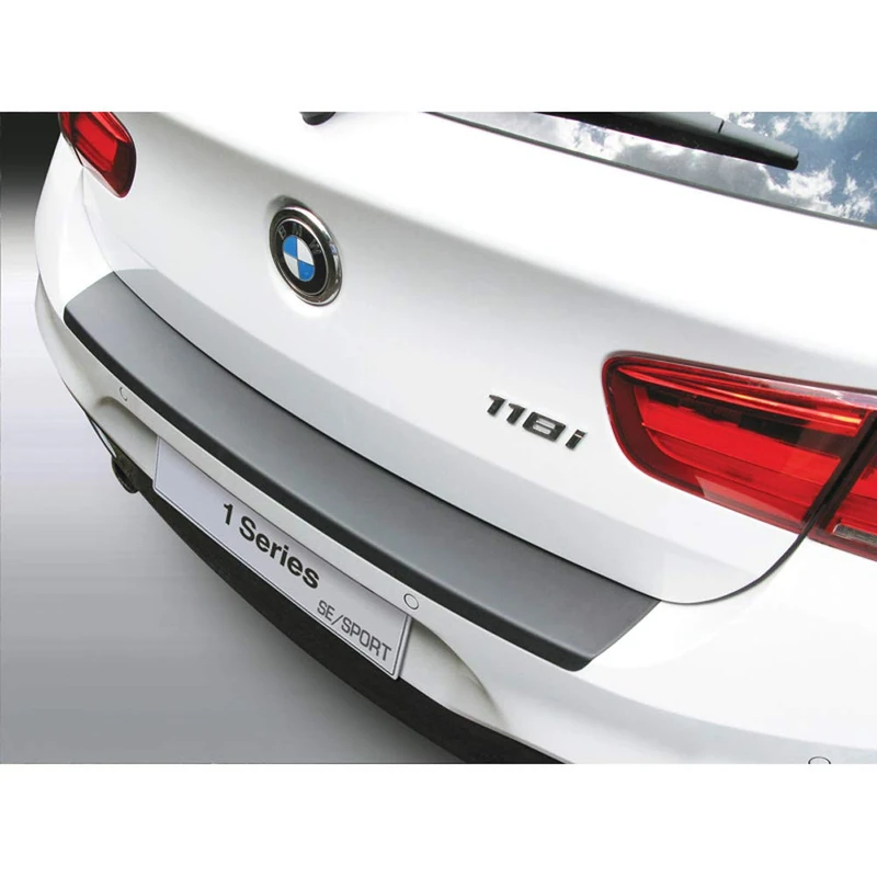 RGM ABS Rear bumper protector compatible with BMW 1-Series F20/F21 3/5 doors SE/Sport 2015-2019 Black