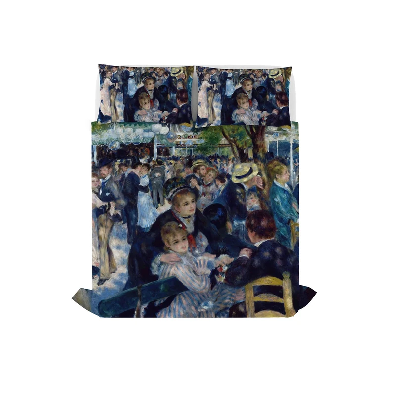 Italian Bed Linen Sogni d'autore Bed linen set (flat sheet 255x300cm + 2 pillowcases 52x82cm with internal flap), SD06, 100% Cotton, DOUBLE