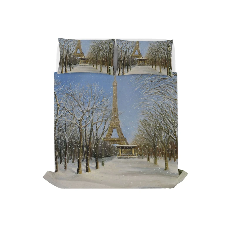 Italian Bed Linen Sogni d'autore Bed linen set (flat sheet 255x300cm + 2 pillowcases 52x82cm with internal flap), SD30, 100% Cotton, DOUBLE