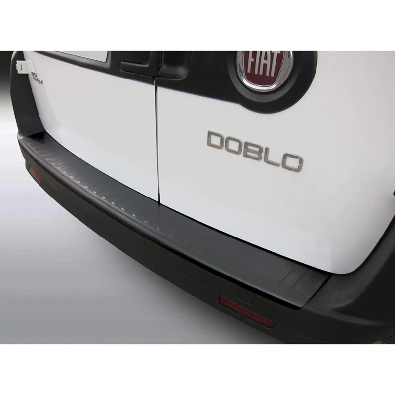 RGM ABS Rear bumper protector compatible with Fiat Doblo & Opel Combo 12/2014- Black