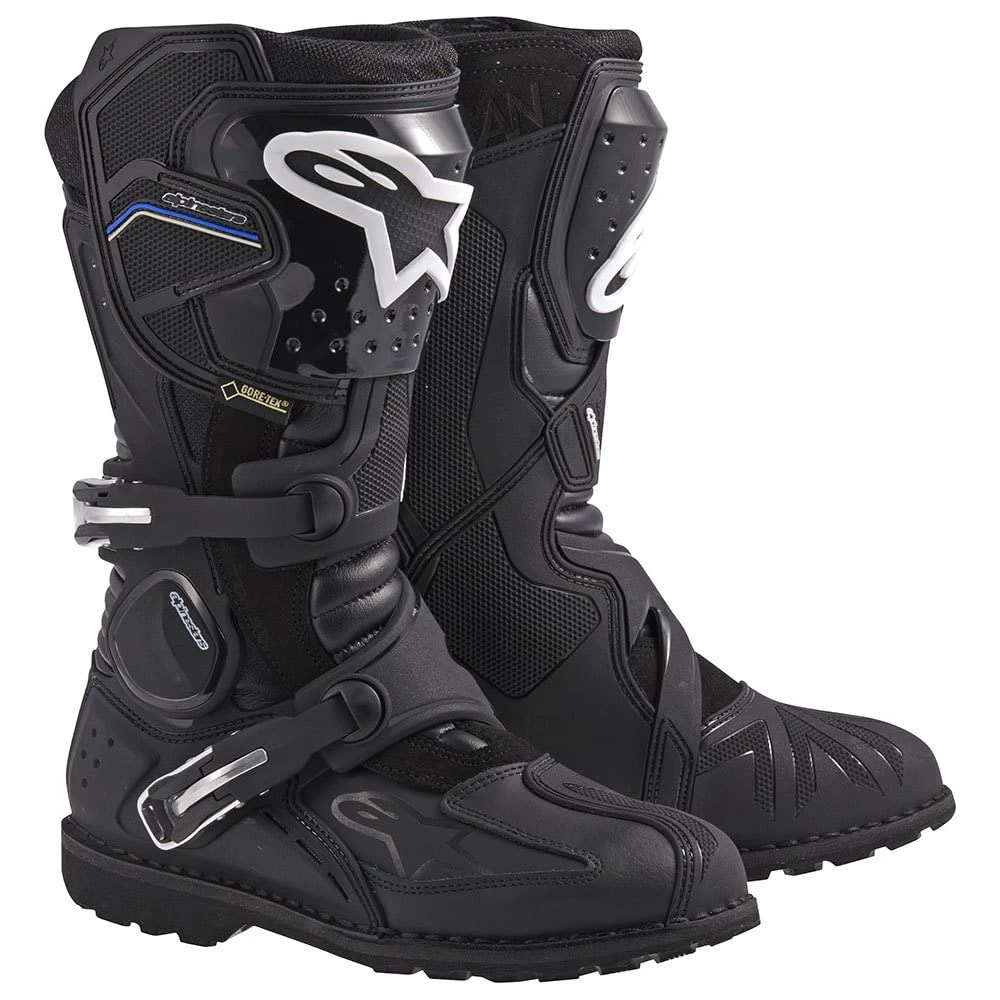 Alpinestars 3402-0378 Toucan Gore-Tex Men's Weatherproof Motorcycle Touring Boots (Black, US Size 10)
