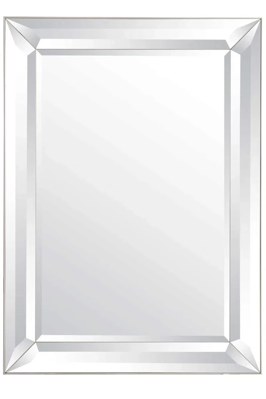Frameless Large Venetian Modena Leaner Modern Wall Mirror 109cm x 78cm