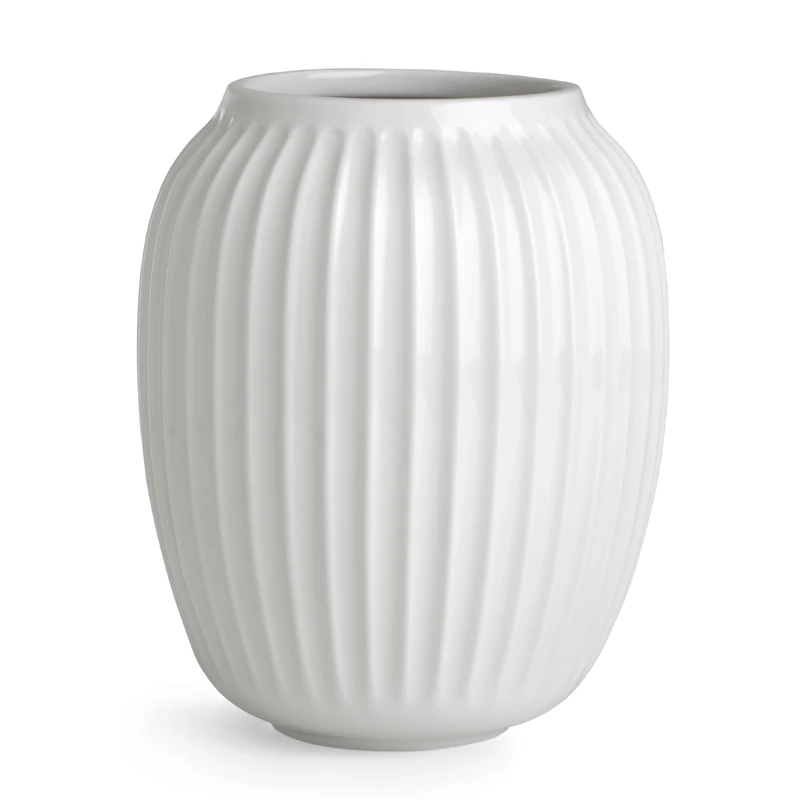 Kähler Hammershøi Ceramic Vase 20 x 16.5 cm White