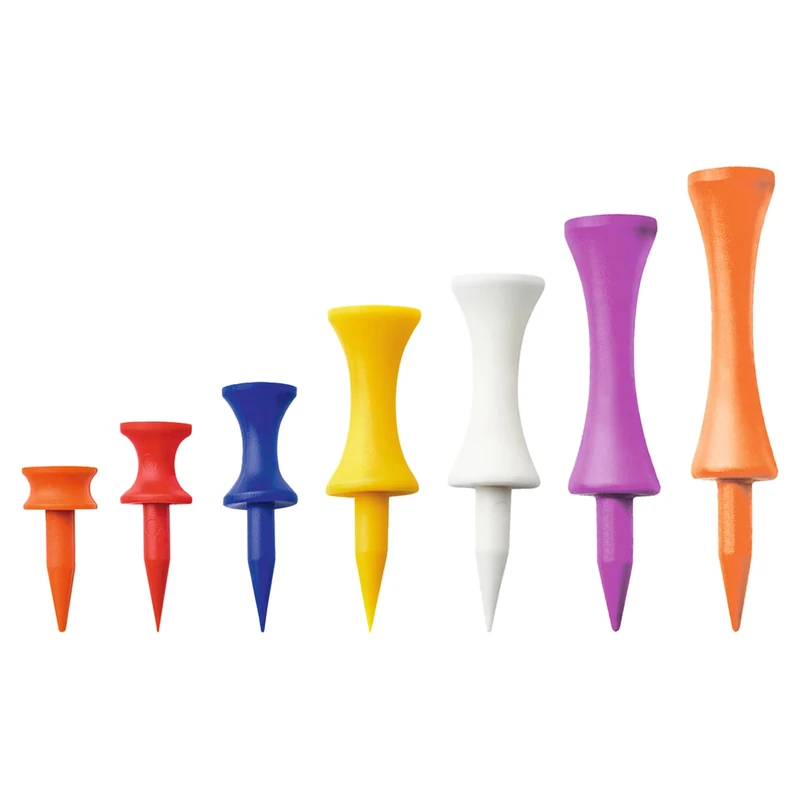Longridge Plastic Castle Tee (Pack of 1000) - Fluorescent Orange - Image 1