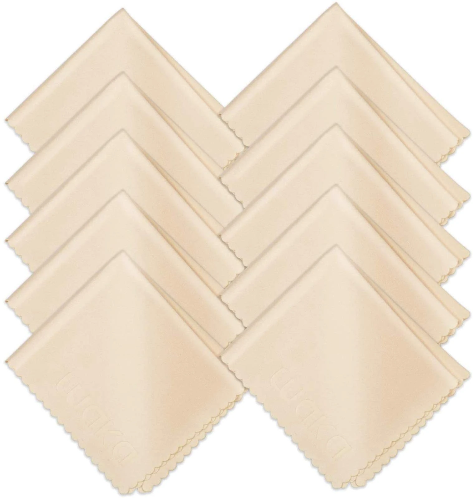 waka Microfibre Glasses Cleaning Cloth, Lint Free Lens Cloth for Cleaning Spectacles, Phone Screen, Tablet, iPad, DVD All Delicate Surface, 10 Pack Large