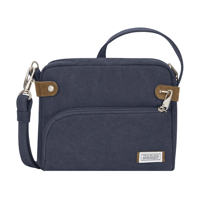 Travelon Anti-Theft Heritage Crossbody Bag, Indigo - Image 1