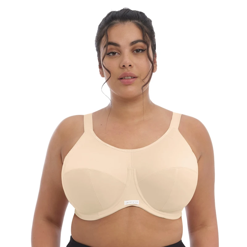 Elomi womens Full Coverage Sport Sports Bra, off-white, 32 H