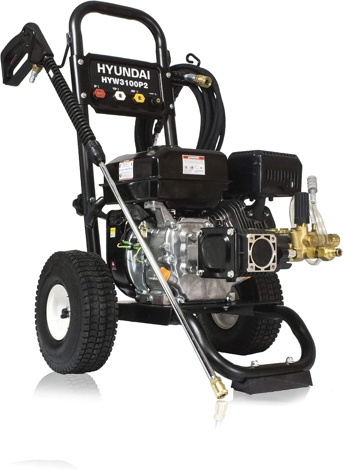Hyundai 3100 PSI Petrol Pressure Washer – 212cc 4-Stroke Engine, 10L/min Flow, AR Triplex Pump, Turbo Nozzle & Quick-Connect Lance – Heavy-Duty Jet Wash
