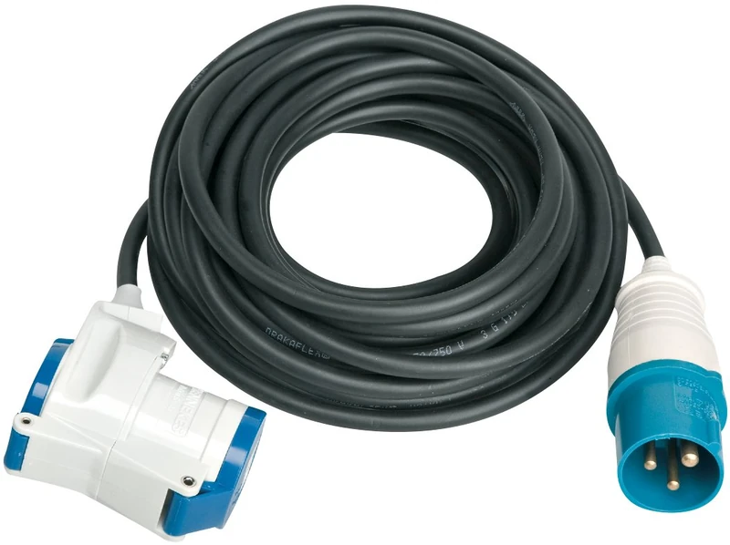 Brennenstuhl CEE Extension Cable 3 Pin IP 44 with Angled Socket for Caravan, 230V