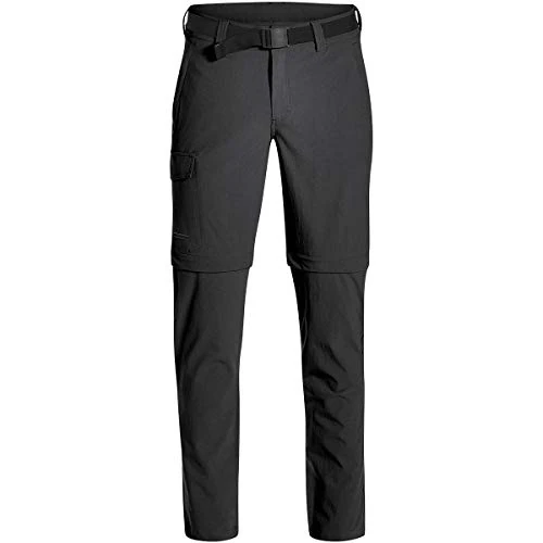 maier sports Torid Slim Zip, Men's Hiking Trousers, Water-Repellent Outdoor Trousers for Trekking and Hiking, Close-Fitting, Zip-Off Function, PFC-Free, mSTRETCH pro 4 & dryprotec Black