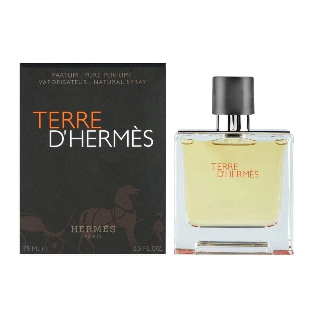 Hermes Terre DHermes For Men 2.5 oz Pure Perfume Spray