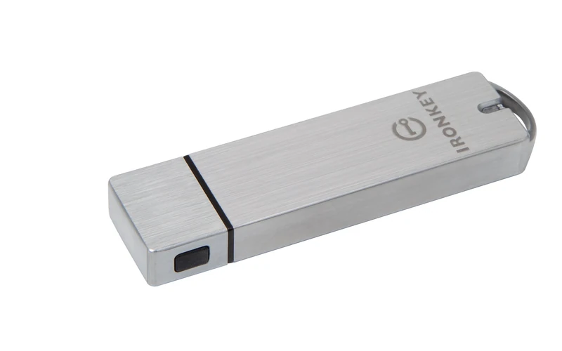 Kingston IronKey S1000 Encrypted USB Flash Drive 8GB On-Device Cryptochip and FIPS 140-2 Level 3 Certified-IKS1000B/8GB