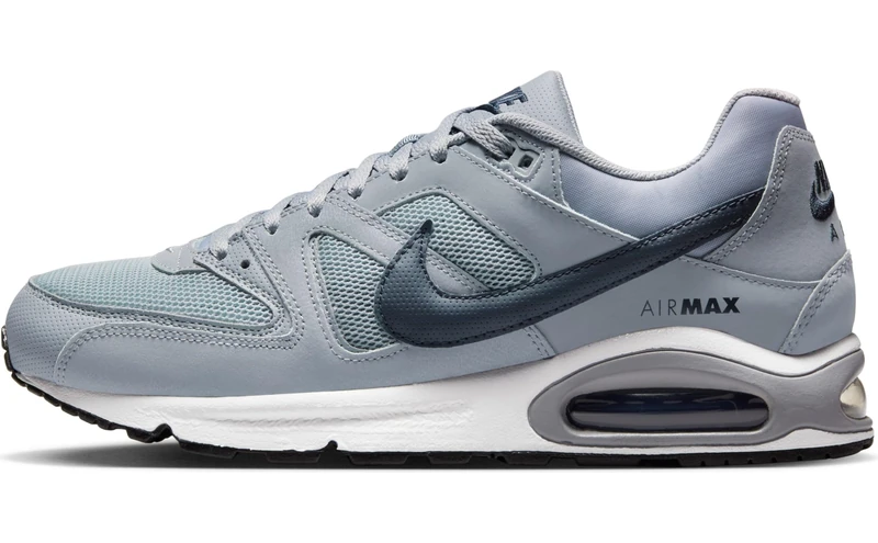 NIKE Men's Air Max Command Running Shoes, Grey Grey Stealth Dark Obsidian White Black, 8 UK