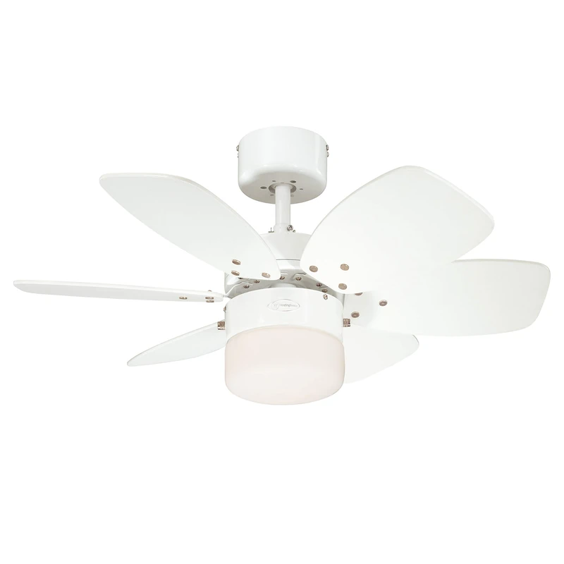 Westinghouse Lighting FLORA ROYALE Ceiling Fan, Steel, E27, 60 W, White finish, 7242440 - Image 1