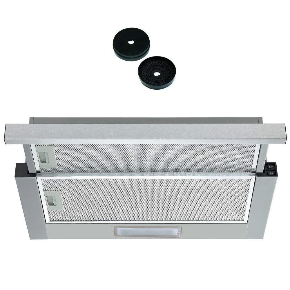 Cookology Integrated Telescopic Hood TEL605SS 60cm Stainless Steel & Filters