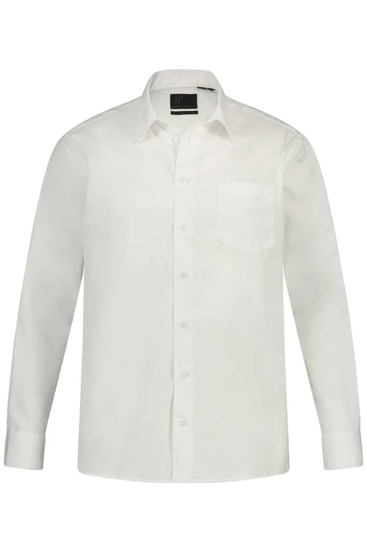 JP 1880 Men's Big & Tall Adjustable Collar Smart Shirt White X-Large 703633 20-XL