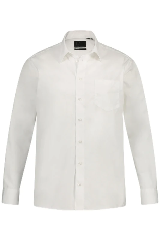JP 1880 Men's Big & Tall Adjustable Collar Smart Shirt White XX-Large 703633 20-XXL