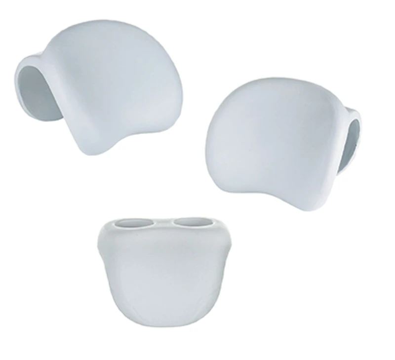 N NETSPA SP-N1405173 Glass Headrest and Stand - Grey