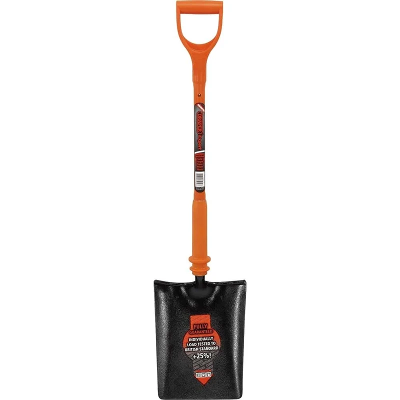 Draper 75169 Expert Taper Mouth Shovel Fully Insulated and Solid Forged,Orange,Black