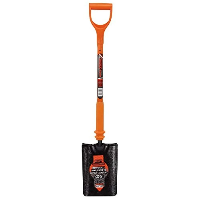 Draper 75173 Expert Trenching Shovel Fully Insulated and Solid Forged, Orange,Black