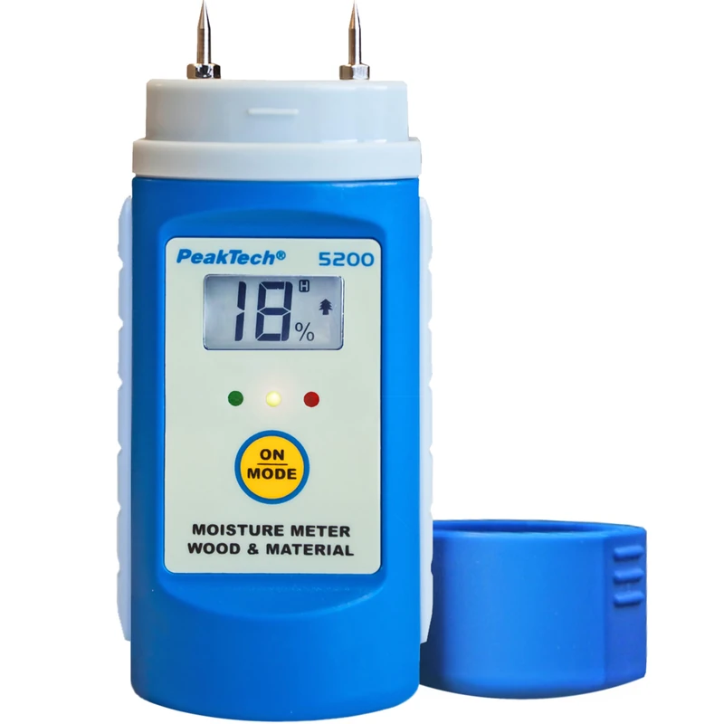 PeakTech Wood and material moisture meter with replaceable test probes, 1 piece, P 5200