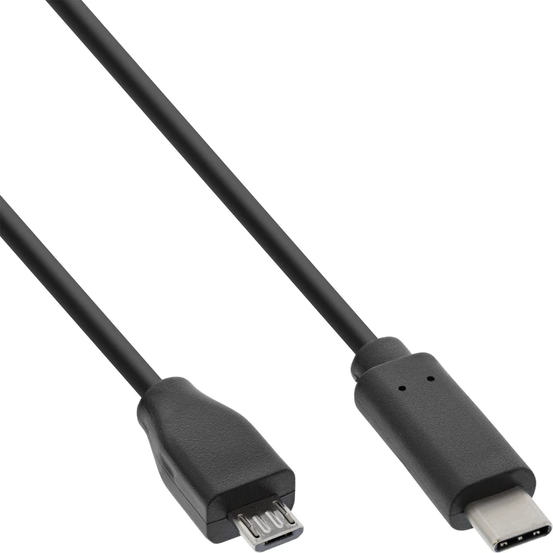 InLine 35742 USB 2.0 Cable USB Type C Male to Micro-B Male 2 m Black