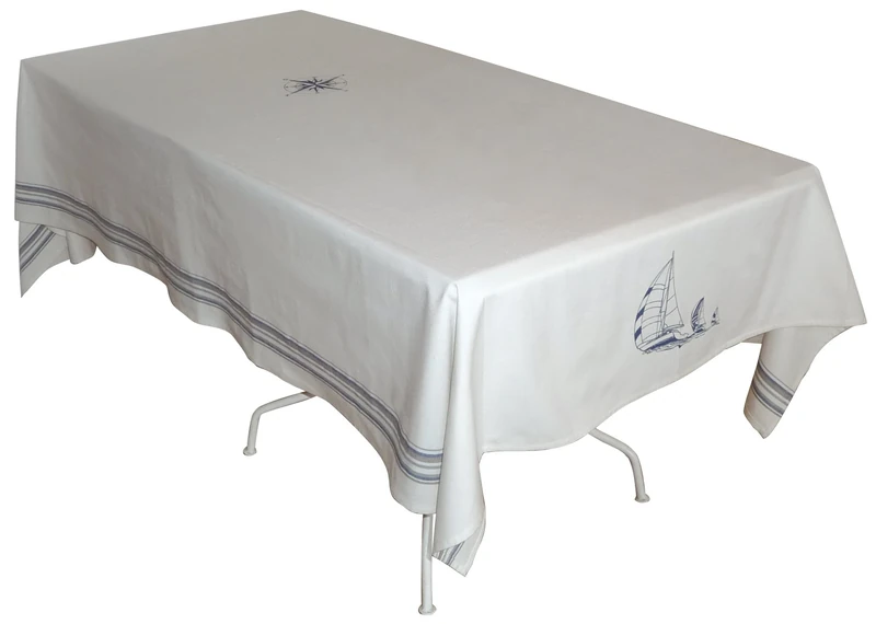 Generic 2026 Cotton Regatta Beige Tablecloth 150 x 250 x 0.5 cm - Image 1