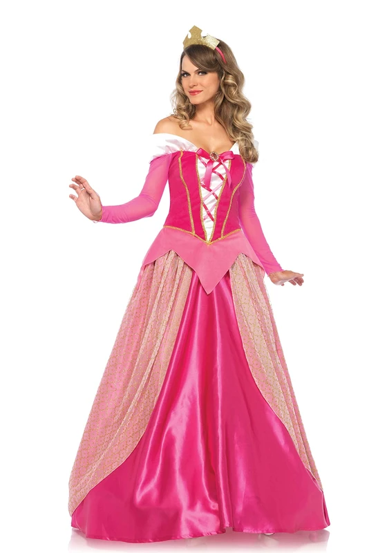 Leg Avenue 85612 Pink Princess Aurora Fancy Dress Costume (Medium, 2-Piece), Size: M (UK 10-12)