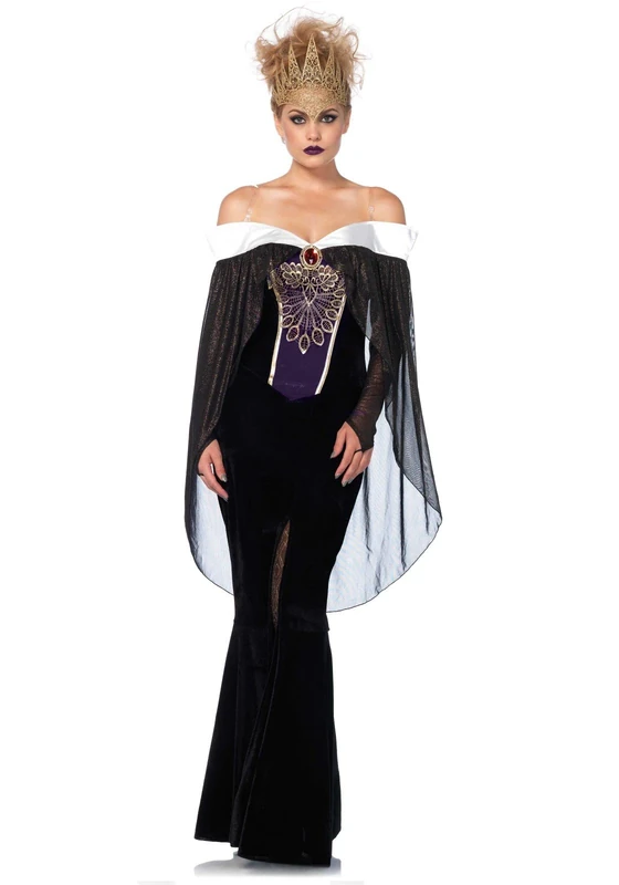Leg Avenue 85534 Black Her Royal Darkness Fancy Dress Costume (Medium/UK 10-12, 3-Piece) - Image 1