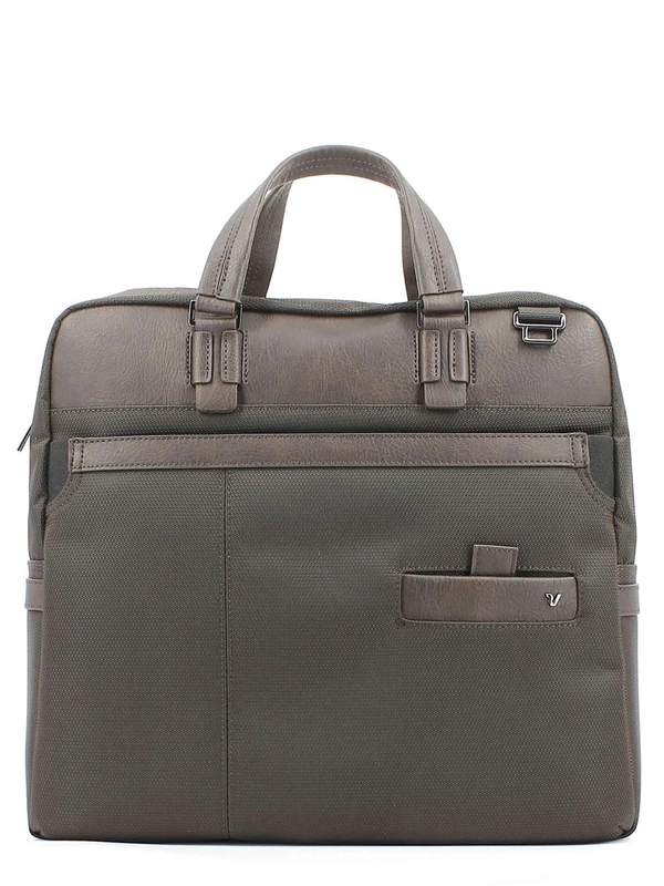 RONCATO Harvard Vertical Bag 2 Handles for PC and Tablet Unisex - Adult, unisex_adult, Vertical Bag 2 Handles for PC and Tablet, 41240444, dark brown (di moro), One Size
