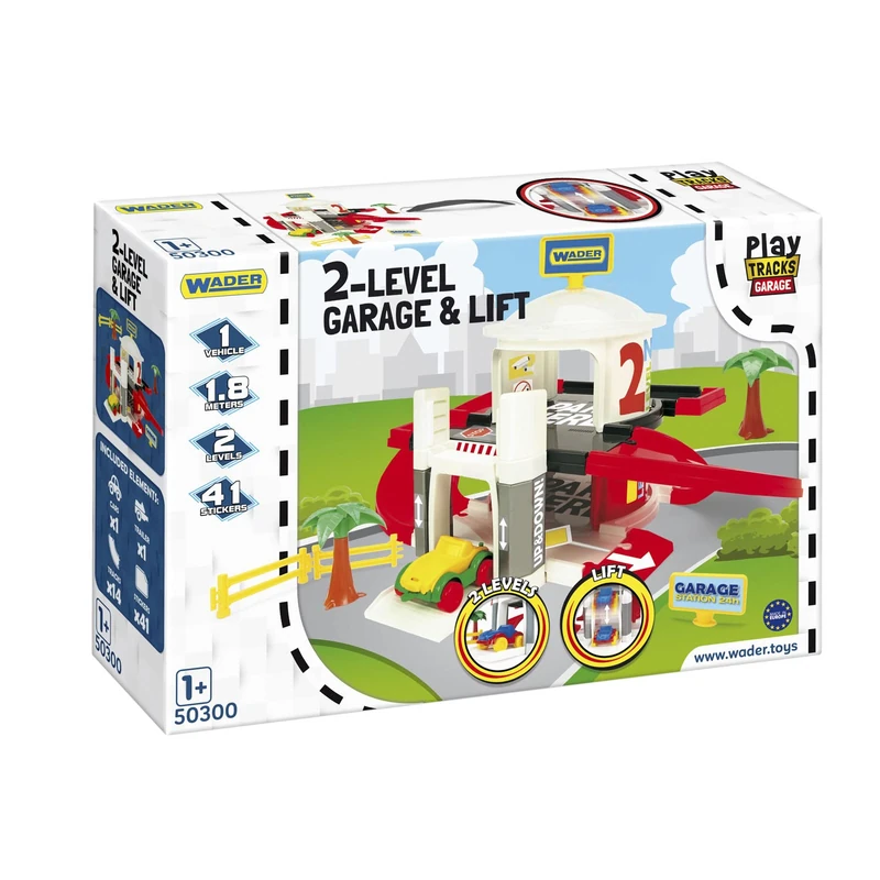 Wader 2 Levels Garage with Lift (Multi-Colour)