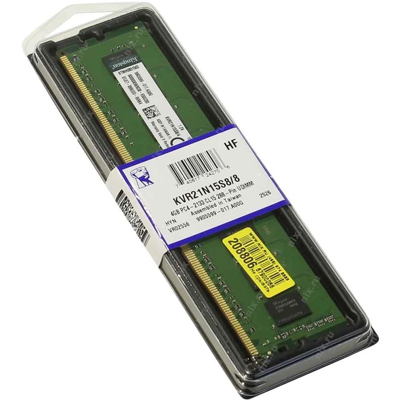 Kingston KVR21N15S8/8 DDR4 8GB RAM - 2133MHz CL15 - Image 1